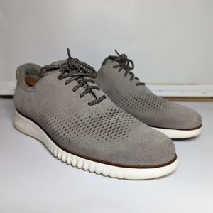 Cole Haan Wing Tip Plain Oxford Suede Size #11